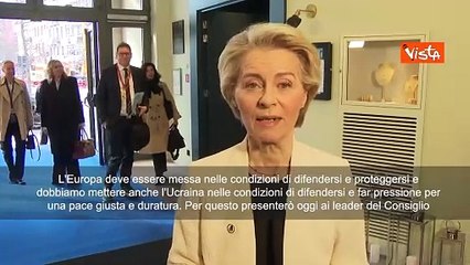 Von der Leyen: "Dare a Ue e Kiev le condizioni per difendersi"