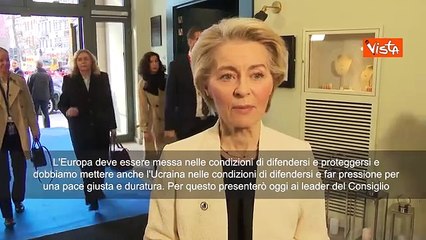 Von der Leyen: "Dare a Ue e Kiev le condizioni per difendersi"