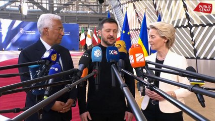 Déclaration de Volodymyr Zelensky avant le début du Conseil européen exceptionnel