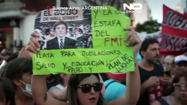 Argentina, scontri a Buenos Aires durante la protesta dei pensionati