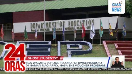 Mga walang school record, 'di kwalipikado o' di naman nag-apply, nasa SHS voucher program | 24 Oras