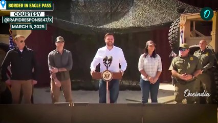 VP Vance Drops Bombshell at Eagle Pass: Trump’s Full Border Wall by 2029 –US-Mexico Showdown Ahead