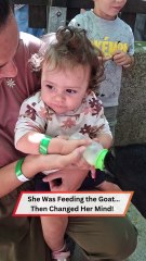 Mine, Not Yours 😂 Toddler vs. Baby Goat in the Ultimate Snack Showdown