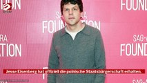 Jesse Eisenberg: Er bekommt die polnische Staatsbürgerschaft