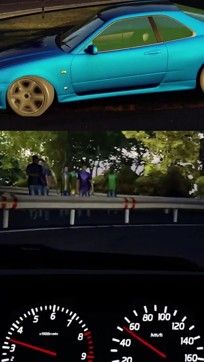 Nissan GTR R34 vs Toyota GT86 #assettocorsa #initialD #touge #ae86 #GT86