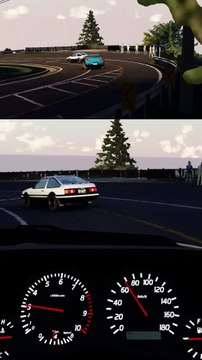 Nissan GTR R34 vs Toyota Trueno AE86 #assettocorsa #initialD #touge #ae86 #Nissan