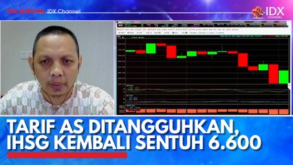 Tarif AS Ditangguhkan, IHSG Kembali Sentuh 6.600