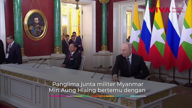 Ditekan Barat, Jenderal Myanmar Temui Putin di Moskow