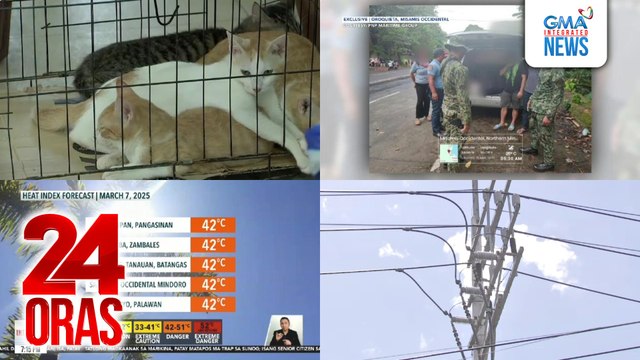 24 Oras: (Part 2) Libreng bakuna kontra rabies, pagkapon, at microchipping, alok ng QC LGU; ilang lugar sa Mindanao inulan at binaha; demand sa kuryente kahapon, pinakamataas para sa taong ito kaya nagka-yellow alert, atbp.