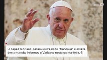 Após outra noite ‘tranquila’ no hospital, papa está descansando, diz Vaticano