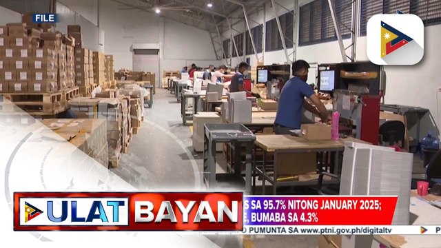 Employment rate sa bansa, tumaas sa 95.7% nitong January 2025; unemployment rate, bumaba sa 4.3%