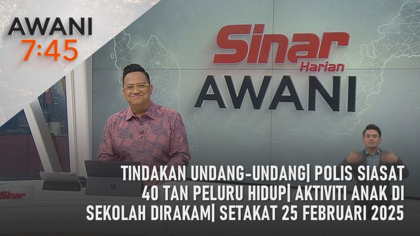 AWANI 7:45 [6/3/2025] – Tindakan undang-undang | Polis siasat 40 tan ...