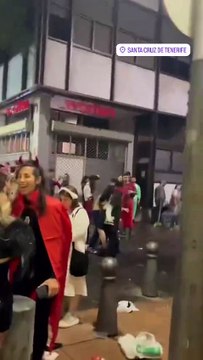Pelea en el Carnaval de Santa Cruz de Tenerife