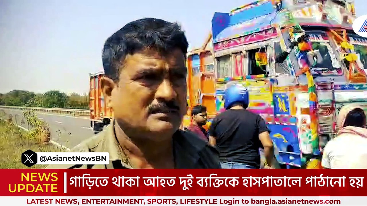 একটুর জন্য বাঁচলো শত প্রাণ! নিয়ন্ত্রণহীন লরির ধাক্কায় উল্টে গেল গ্যাস সিলিন্ডার বোঝাই ট্রাক