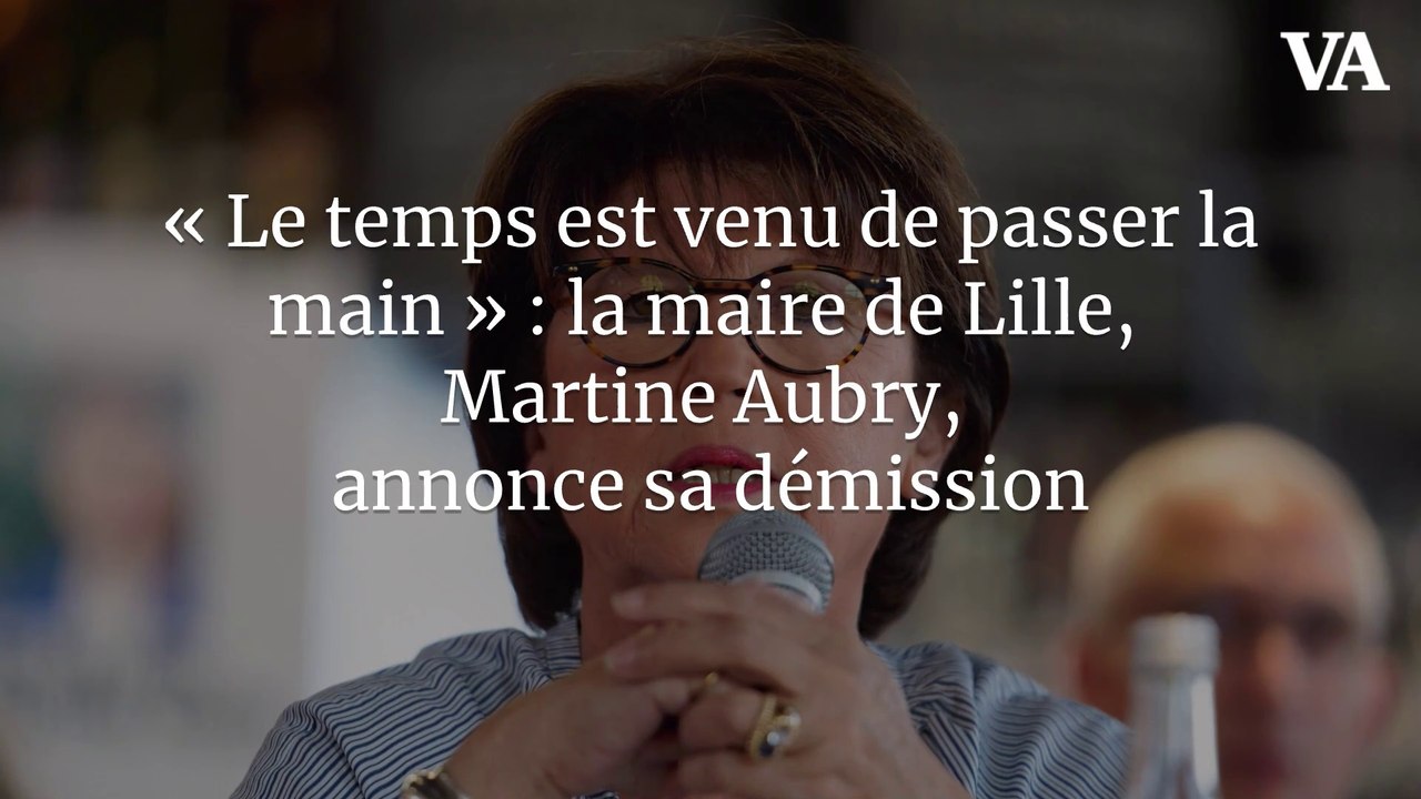 « Le temps est venu de passer la main » : la maire de Lille, Martine Aubry, annonce sa démission