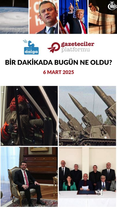 Bir dakikada bugün ne oldu?