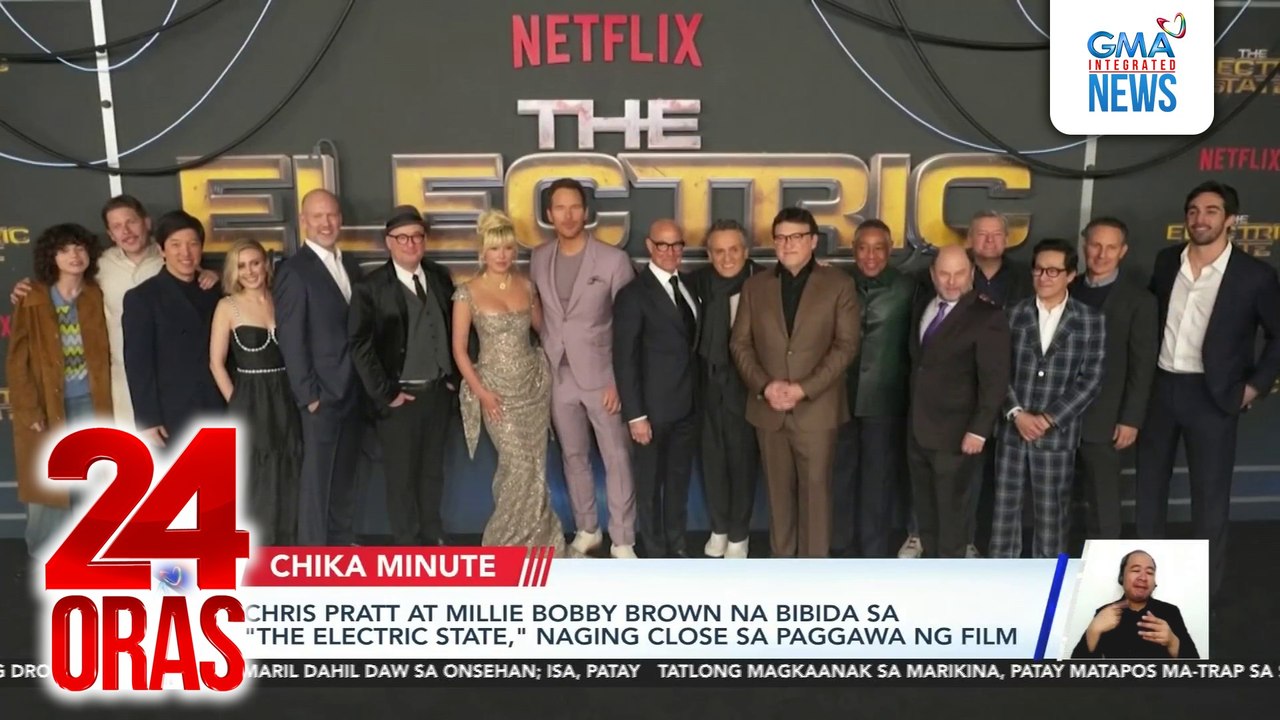 Chris Pratt at Millie Bobby Brown na bibida sa "The Electric State," naging close sa paggawa ng film | 24 Oras