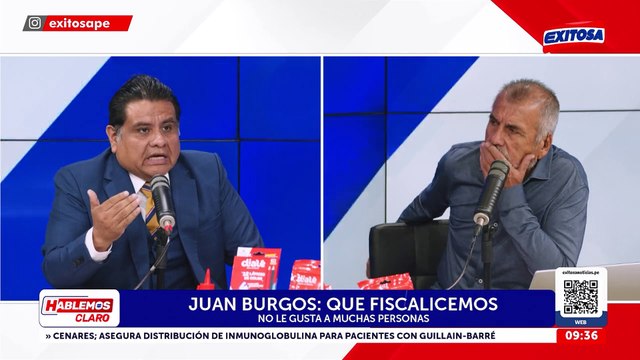 Juan Burgos responde a López Aliaga: Hay intolerancia a todo el que lo critica, nadie puede decir nada