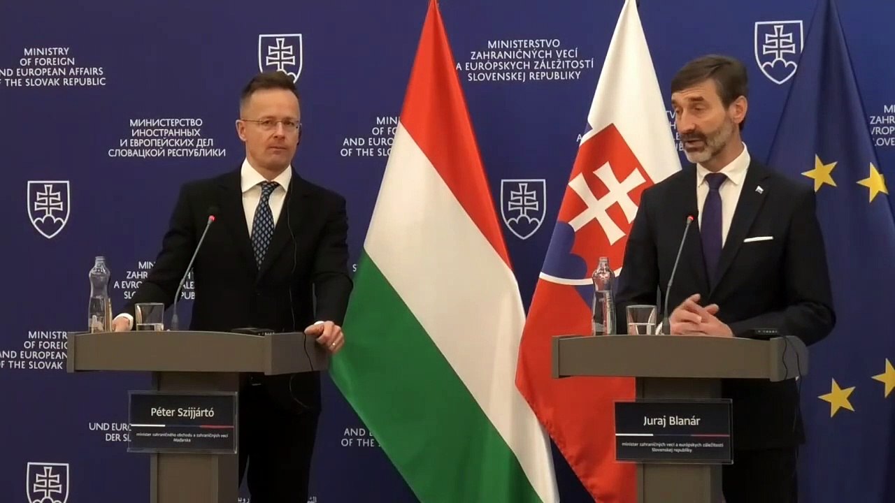 ZÁZNAM: Blanár po schôdzke so Szijjártóm: SR a Maďarsko naďalej stoja na strane mieru