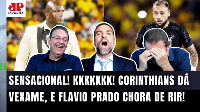 MEU DEUS! Pilhado SURTA com VEXAME do Corinthians, e Flavio Prado CHORA DE RIR! | 3x0 do Barcelona