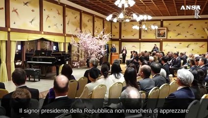 Tokyo, il tenore Vittorio Grigolo canta per Mattarella e Naruhito