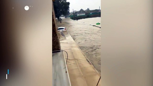 Floods in Lorca, Spain! This is how the streets of the city are after the heavy rains of the last hours