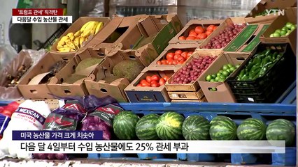 '트럼프 관세' 식탁 물가 직격탄...서민부터 신음 / YTN