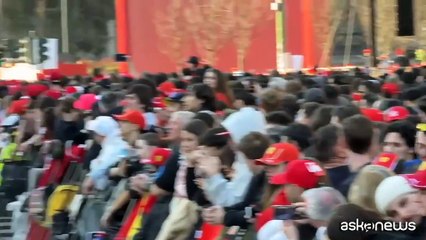 A Milano l'evento show Ferrari con Hamilton e Leclerc