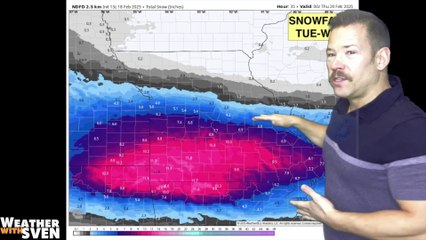 Frigid air hangs around while BIG winter storm misses to the south
