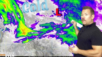 Much colder air moves in ahead of very mild weekend