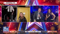 Pete Hegseth drinks during Fox News broadcast