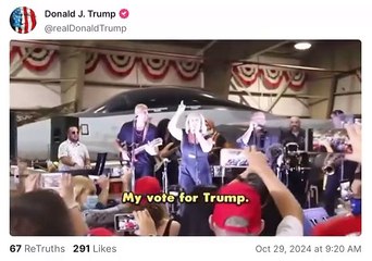 Trump Posts MAGA Themed Latin Music Video Amid Racist Rally Fallout