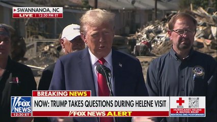 Trump Repeats False Claims on FEMA Funding in Asheville Visit