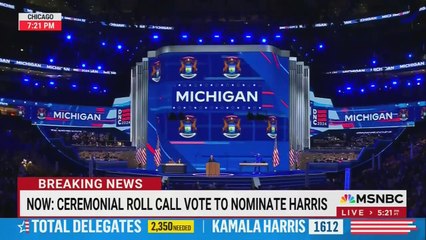 Whitmer and Michigan delegation nominate Harris and Walz
