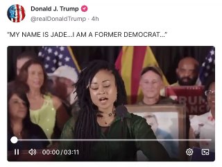 Trump posts video of speaker claiming Kamala Harris isn't a Black woman