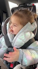 Little girl’s dramatic meltdown in car after dad asks about her day
