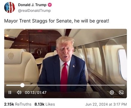 Trump Attack Mitt Romney While Endorsing Trent Staggs