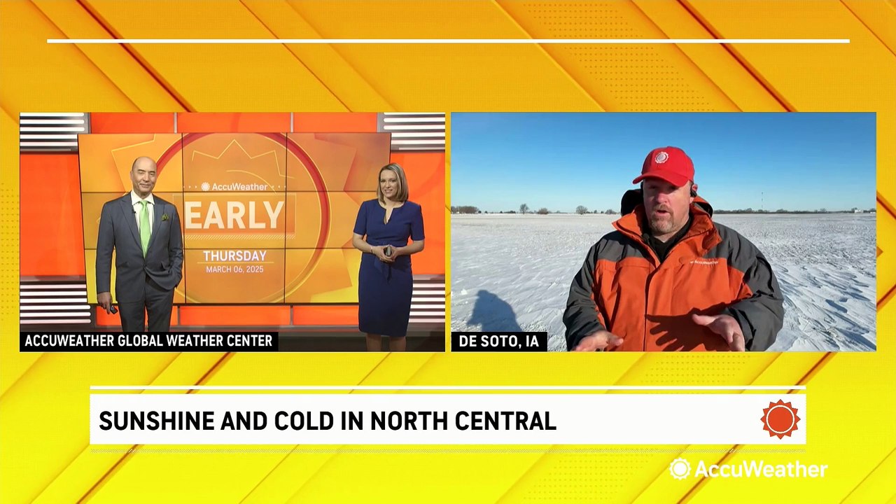 Sunny and cold in north-central US after blizzard