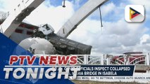 PBBM, gov’t officials inspect collapsed Cabagan-Sta. Maria bridge in Isabela