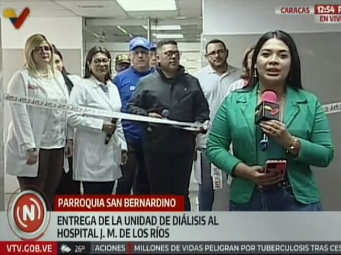 Gobierno de Caracas realiza la entrega de la Unidad de Diálisis al Hospital J.M. de Los Ríos