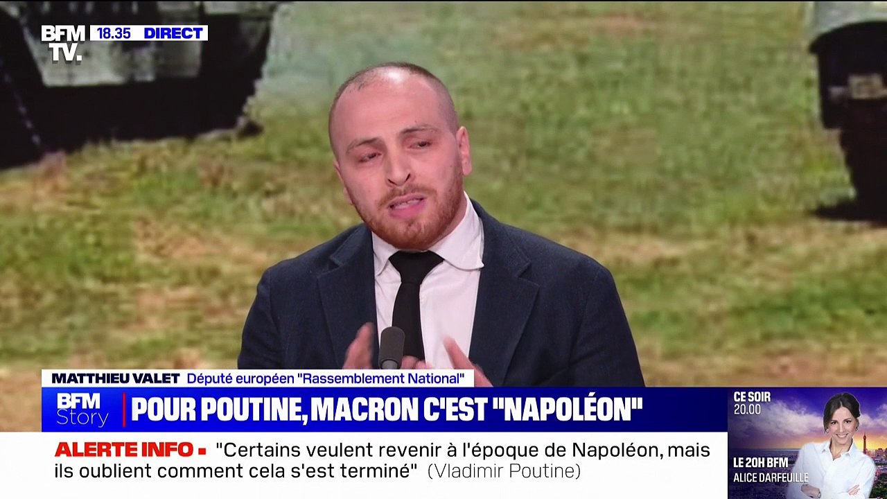 Ukraine: "La France a perdu son statut de diplomate international à cause d'Emmanuel Macron (...) aujourd'hui ça se joue entre la Russie et les États-Unis", affirme Matthieu Valet (RN)