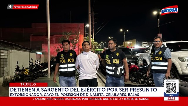 Sargento del Ejército es detenido por presunta extorsión: Cayó con explosivos y municiones
