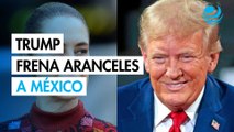 Trump frena los aranceles a México