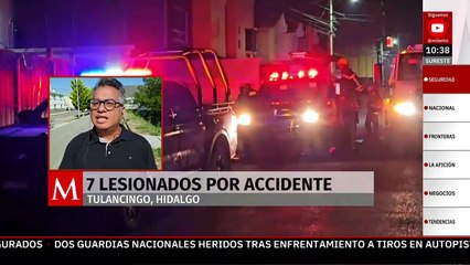 Auto cae en barranca en Tulancingo, Hidalgo; hay 7 lesionados, 5 son niños