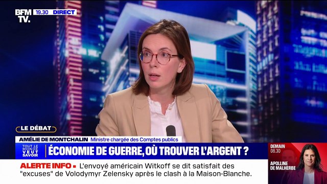 Amélie de Montchalin (ministre chargée des Comptes publics): Ce dont nous manquons ce n'est pas d'argent, c'est de la capacité de production à la hauteur des besoins du pays