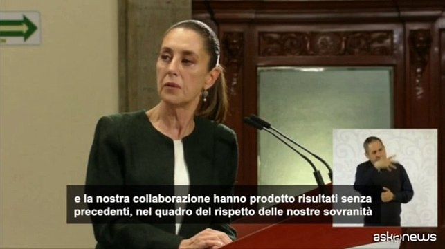 Sheinbaum: ringrazio Trump, con Usa ottima collaborazione
