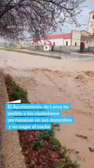 Se intensifican las lluvias en Lorca y Murcia activa la alerta naranja