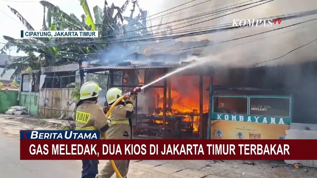 2 Kios Terbakar di Cipayung Jakarta Timur, 1 Penjaga Dilarikan ke Rumah Sakit