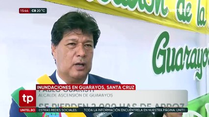 Ascensión de Guarayos se declara en desastre debido a la afectación por lluvias