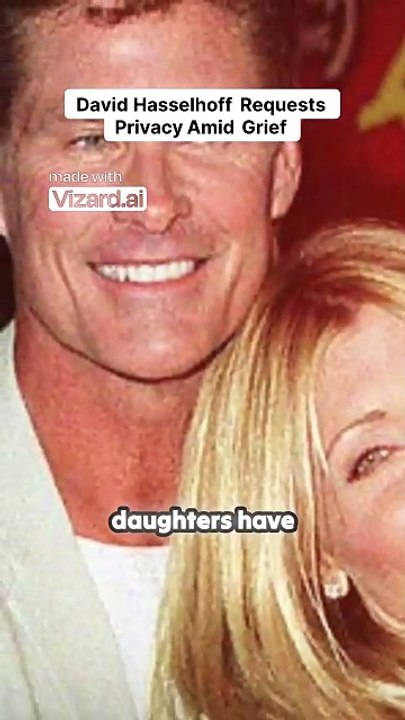 David Hasselhoff Requests Privacy Amid Grief ||#PamelaBach #DavidHasselhoff #Baywatch #USNews #Tragedy #MWMStore